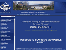 Tablet Screenshot of clayton-supply.com